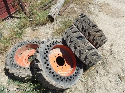 used skid steer tires and wheels for sale|skid steer rims.